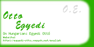 otto egyedi business card